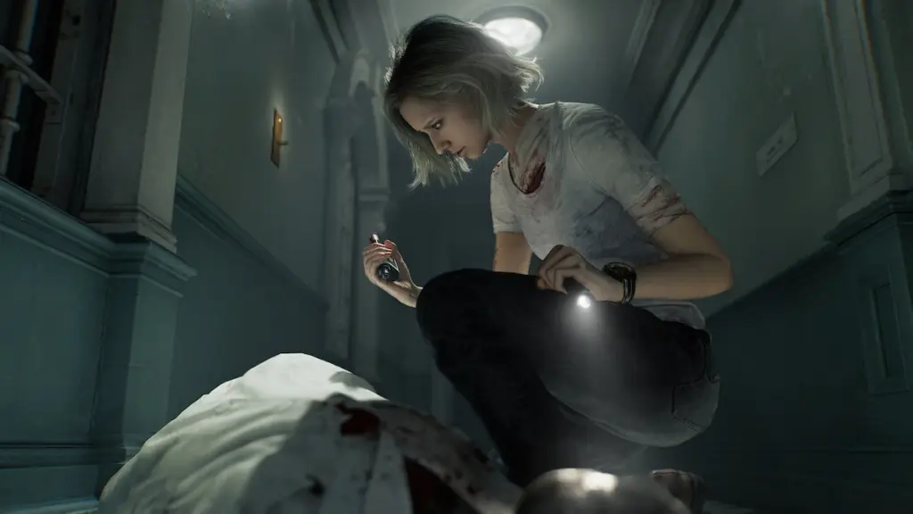 Resident Evil Requiem: Crying Zombies & Sad Lore 6 Grace Ashcroft kneeling over a body in Resident Evil Requiem