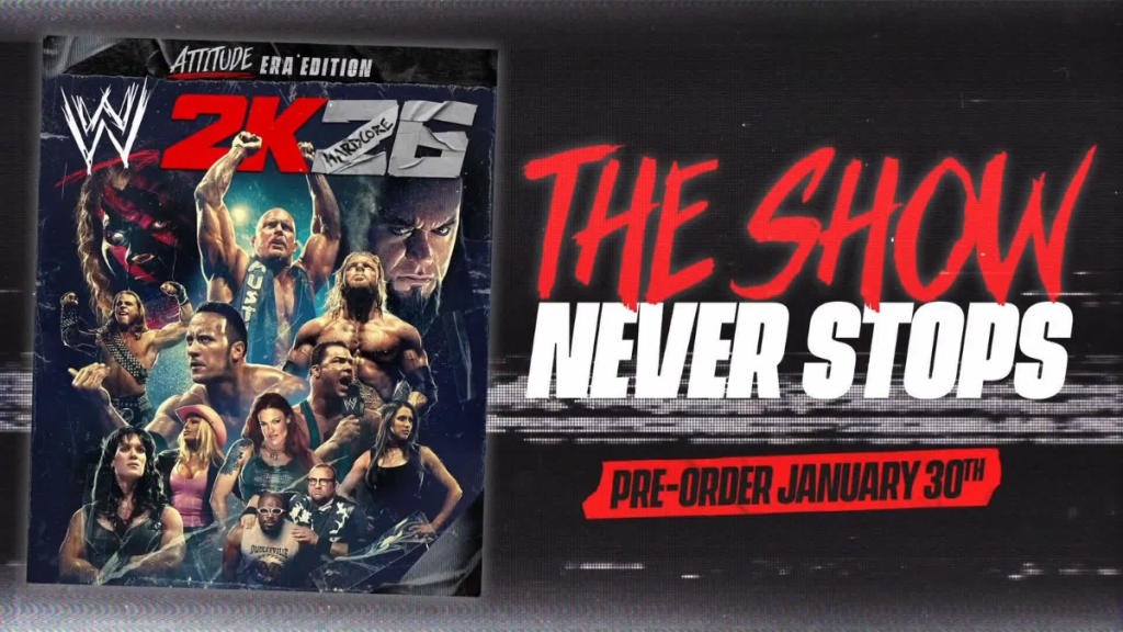WWE 2K26: Release Date, Pre-Order & News 6 WWE 2K26 Attitude Era Edition Pre-Order Poster