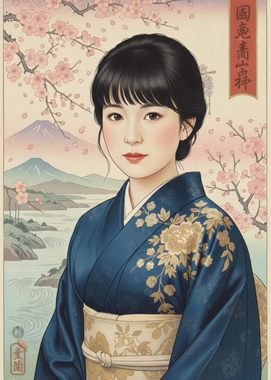 Hirohito AI Prompts: Guide, Ideas & Tutorials 11 an aesthetic print portrait