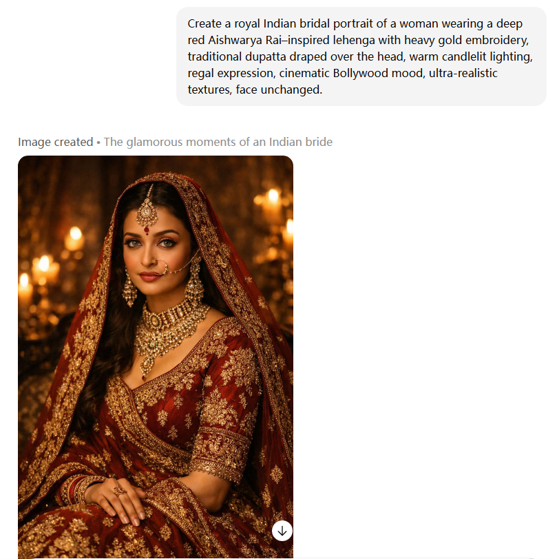 Aishwarya Rai Lehenga Prompts (2026) – Copy & Paste! 14 How to Use Aishwarya Rai Lehenga AI Prompts in Gemini or ChatGPT