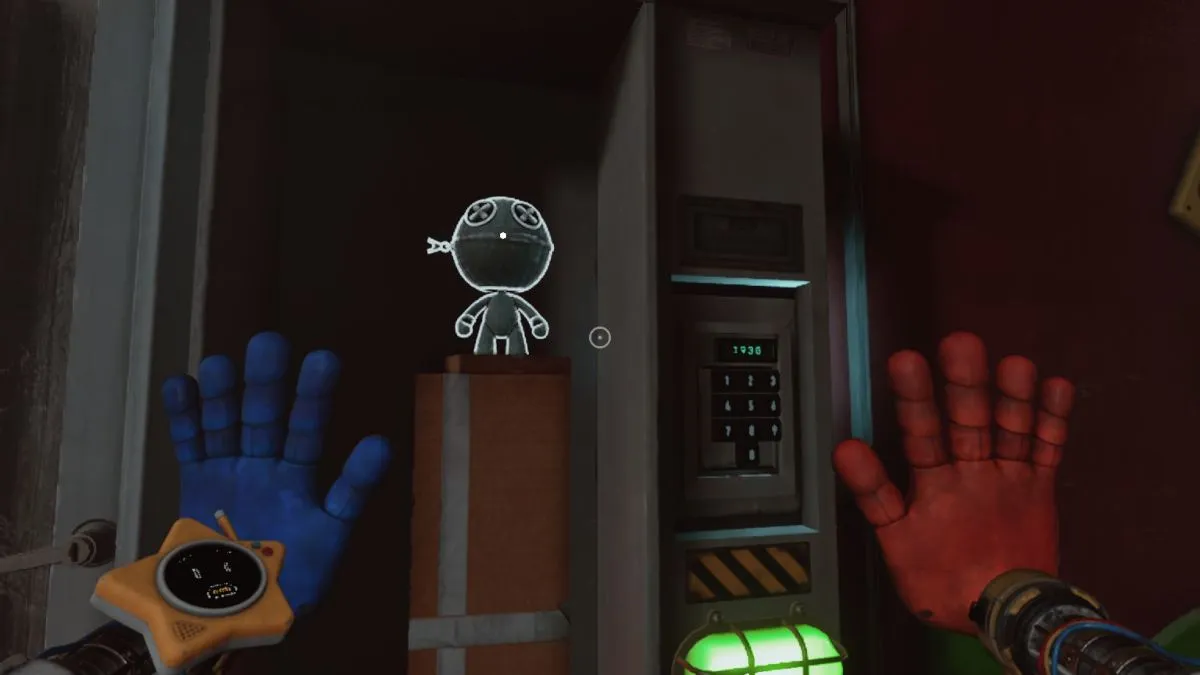 All Poppy Playtime Chapter 5 Codes – Latest List 12 Inputting 1936 into keypad to get Collectible from Huggy Wuggy's arena