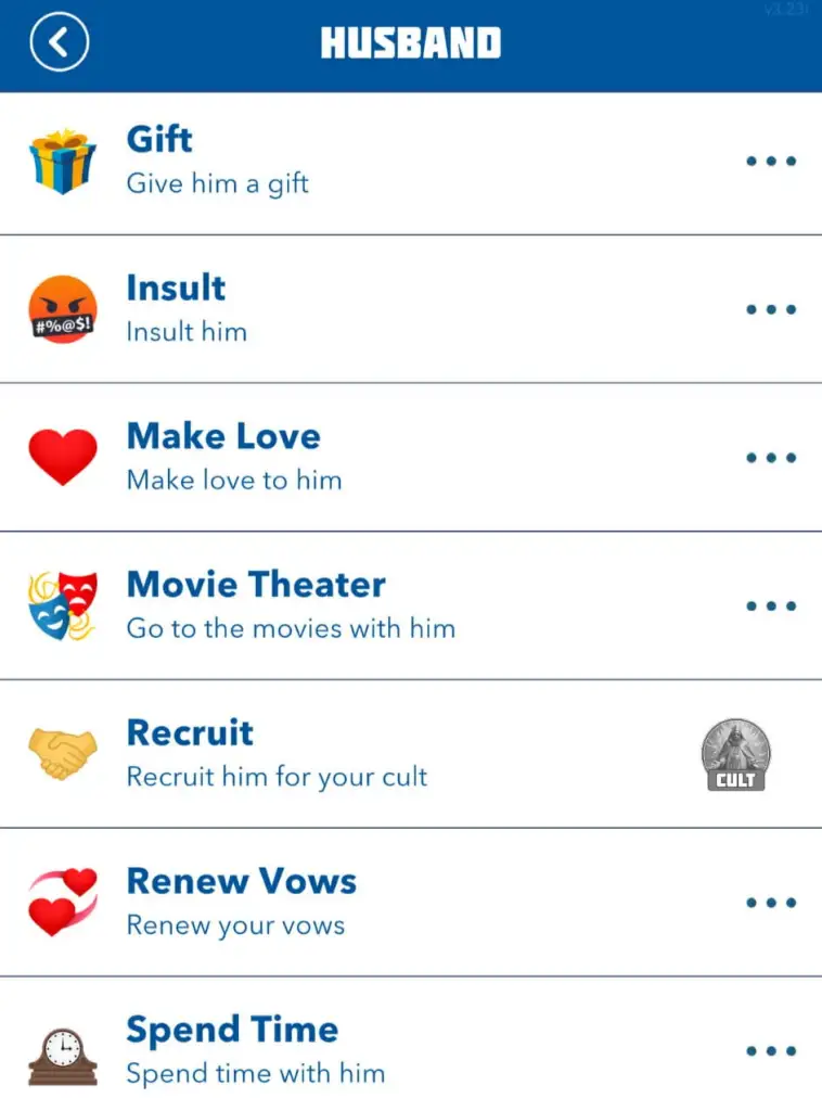 How to Complete BitLife’s Valentine’s Challenge – Step-by-Step Guide 8 Renew vows option in BitLife