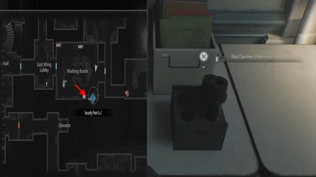 Resident Evil Requiem Puzzles Walkthrough: All Solutions 17 Resident Evil Requiem Analyzer Blood Specimen Polymerized location