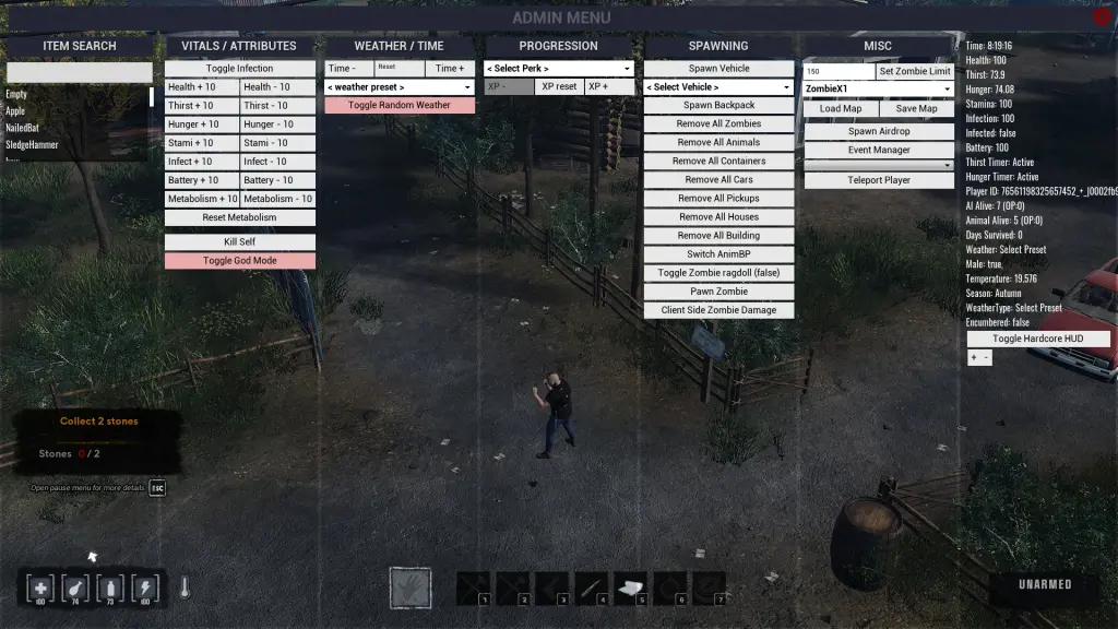 Complete Guide to All HumanitZ Console Commands and Usage 6 Admin command window for HumanitZ