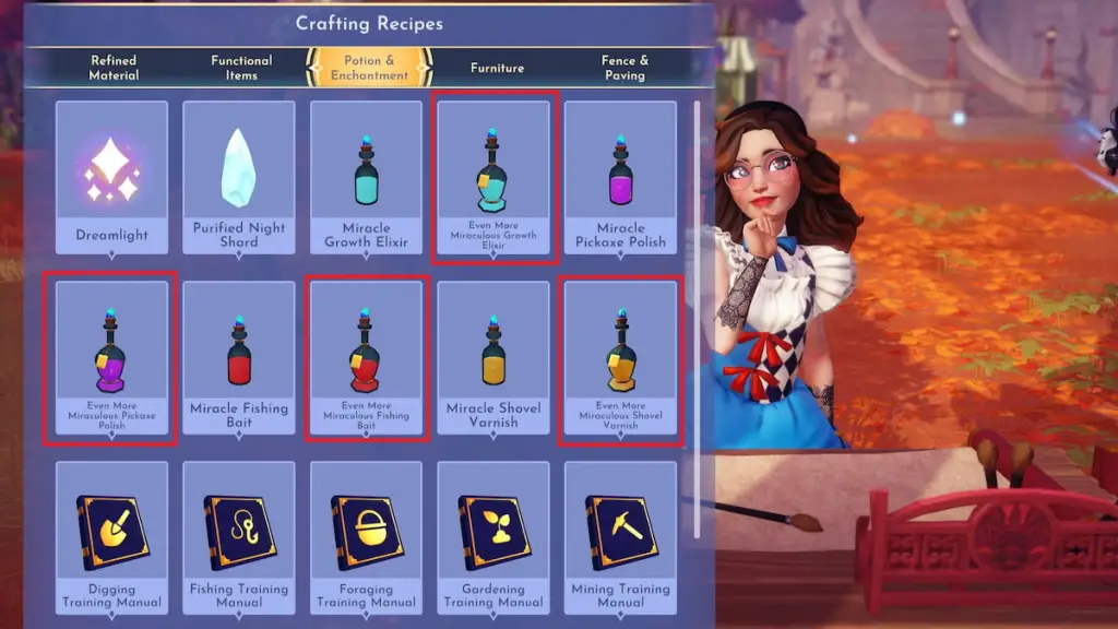 Crafting Large Elixirs in Disney Dreamlight Valley: A Complete Guide 6 large elixirs marked in disney dreamlight valley