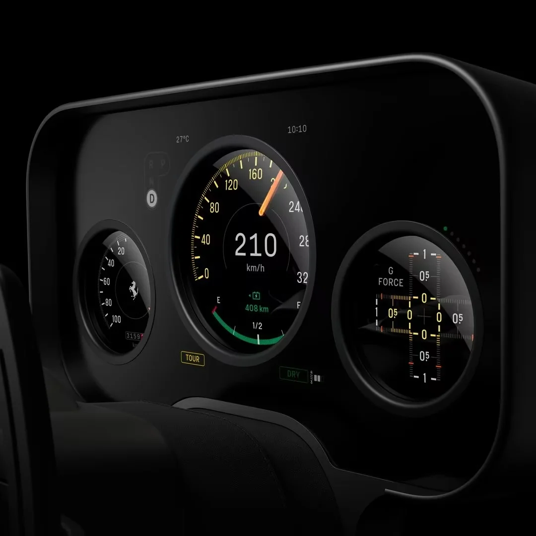 Explore Jony Ive’s Exquisite Interior Design for Ferrari’s New EV 6 Ferrari Luce Biannacle