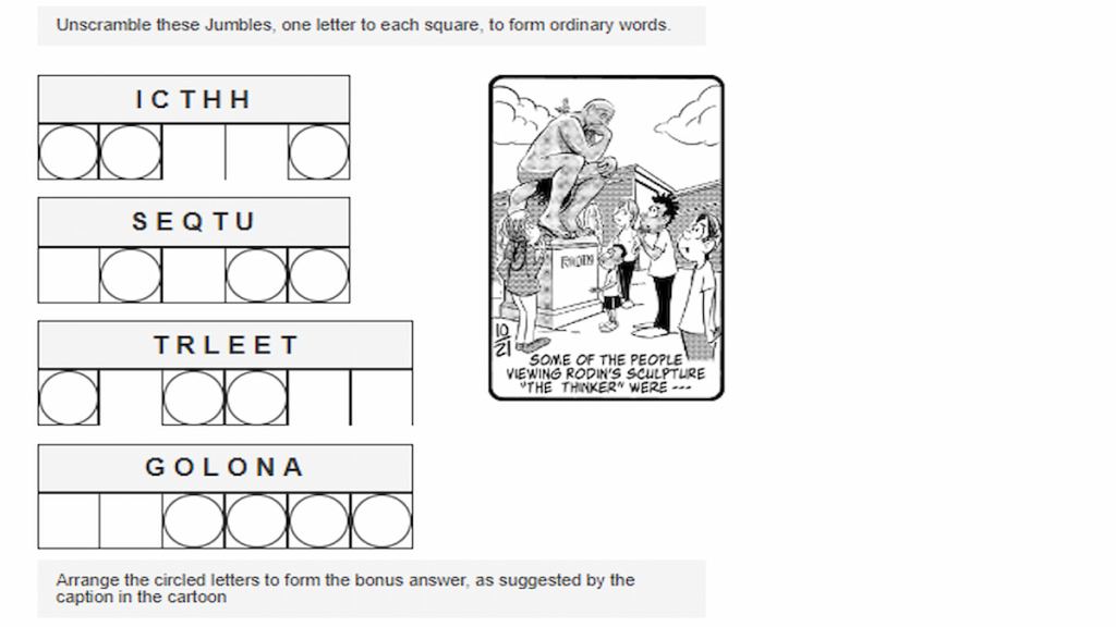 February 2026 Today’s Jumble Answer: Solve the Puzzle Today! 6 Jumble First 4 Questions