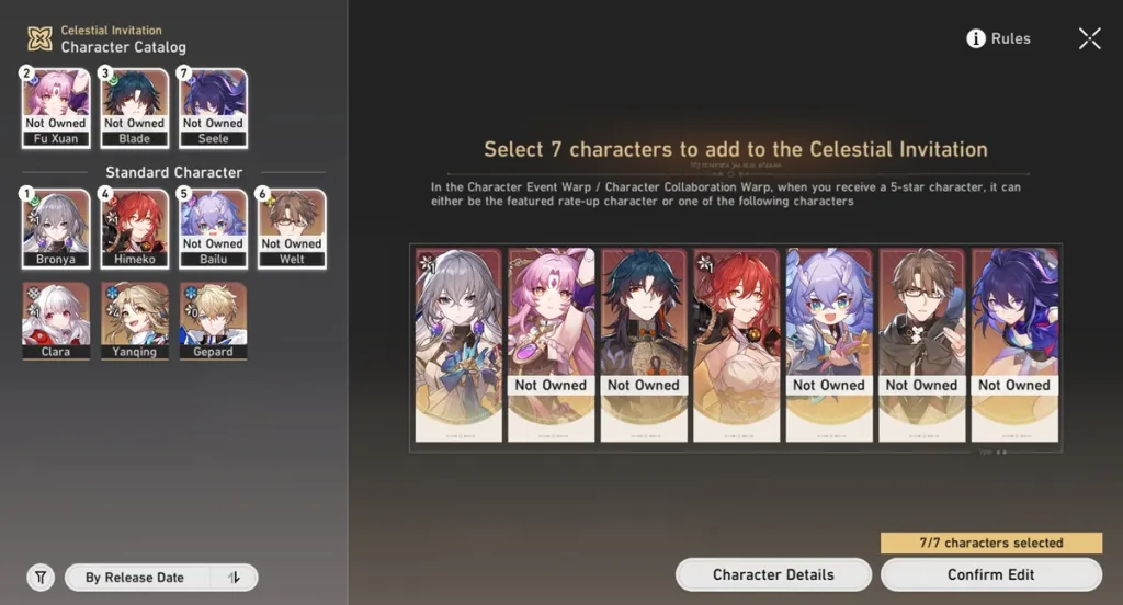 HSR Celestial Invitation Guide: Best 5★ Character to Pick 6 Honkai Star Rail Celestial Invitation explained