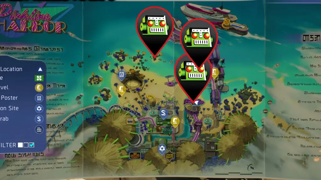 High on Life 2 Fishing Locations: All Spots & Map Guide 6 Fishing spots in Parkline Harbor