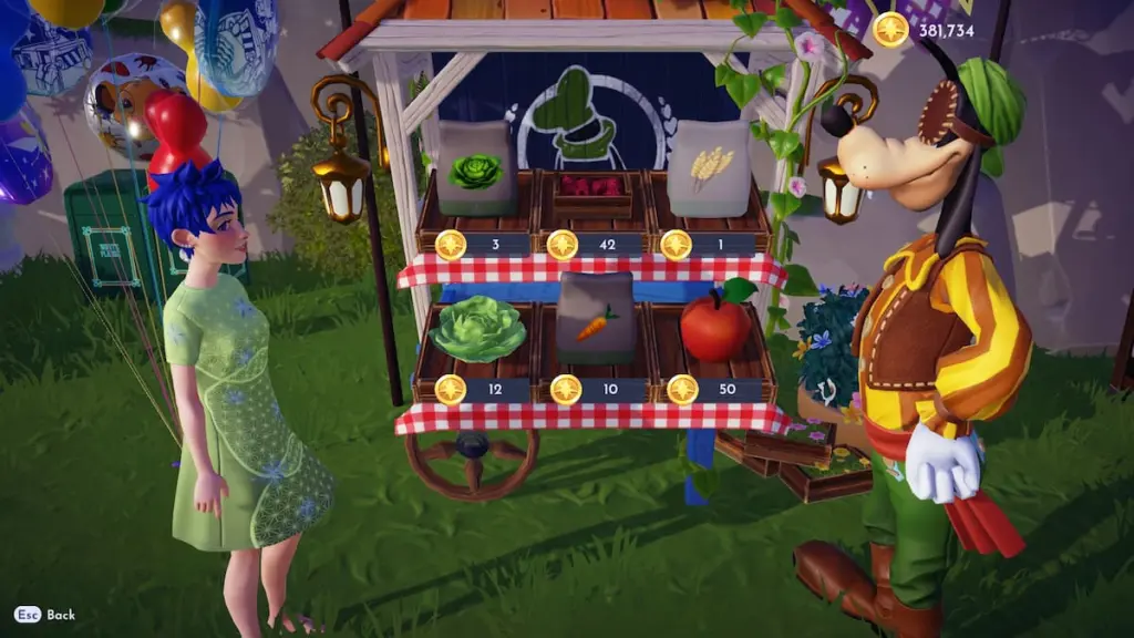 How to Buy Pasta Seeds in Disney Dreamlight Valley 6 Wheat seeds at goofy's stall in disney dreamlight valley