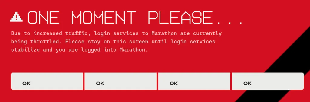 Marathon Server Slam Login Queue: Why the Queue Happens 8 Marathon queue notice