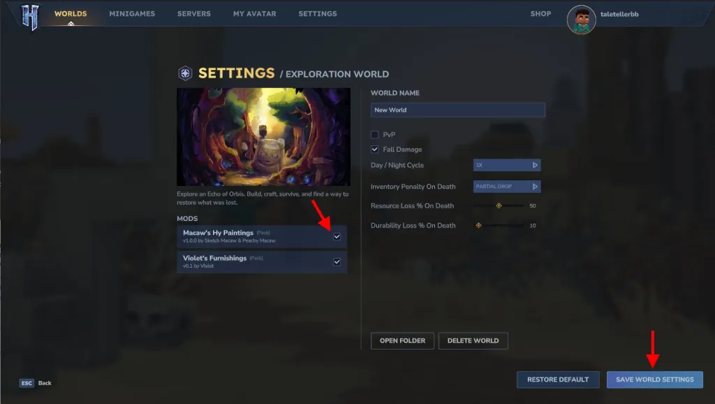 How to Install Hytale Mods: Step-by-Step Guide 9 Save World with Mods in Hytale