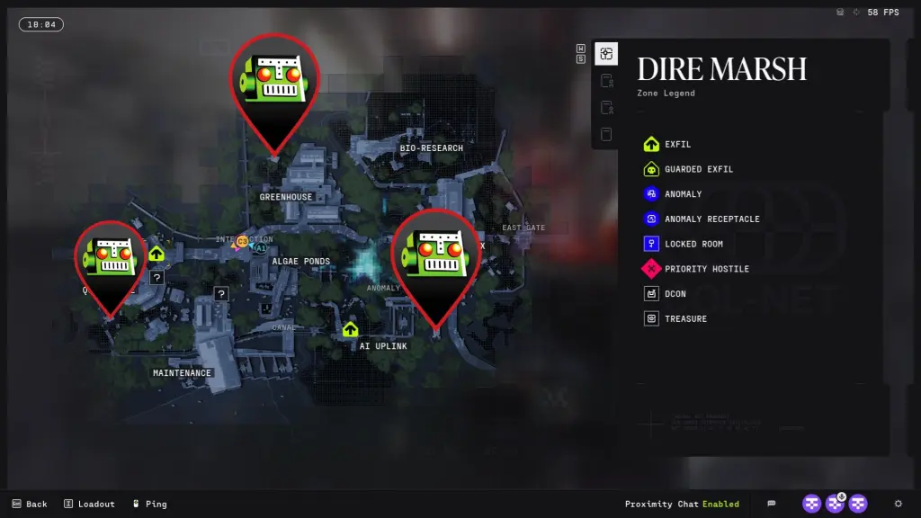 DCON Marathon Contract Guide: Inert Samples & Organic Data (SP3) 10 DCON locations in Dire Marsh