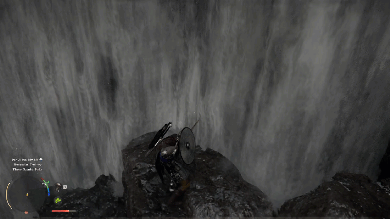 Crimson Desert: How to Enter Waterfalls (Guide) 6 Pierce through the waterfall with a sword in Crimson Desert