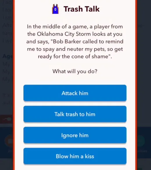 How to Trash-Talk Opponents in BitLife: Top Lines & Tips 6 Trash talk option in bitlife