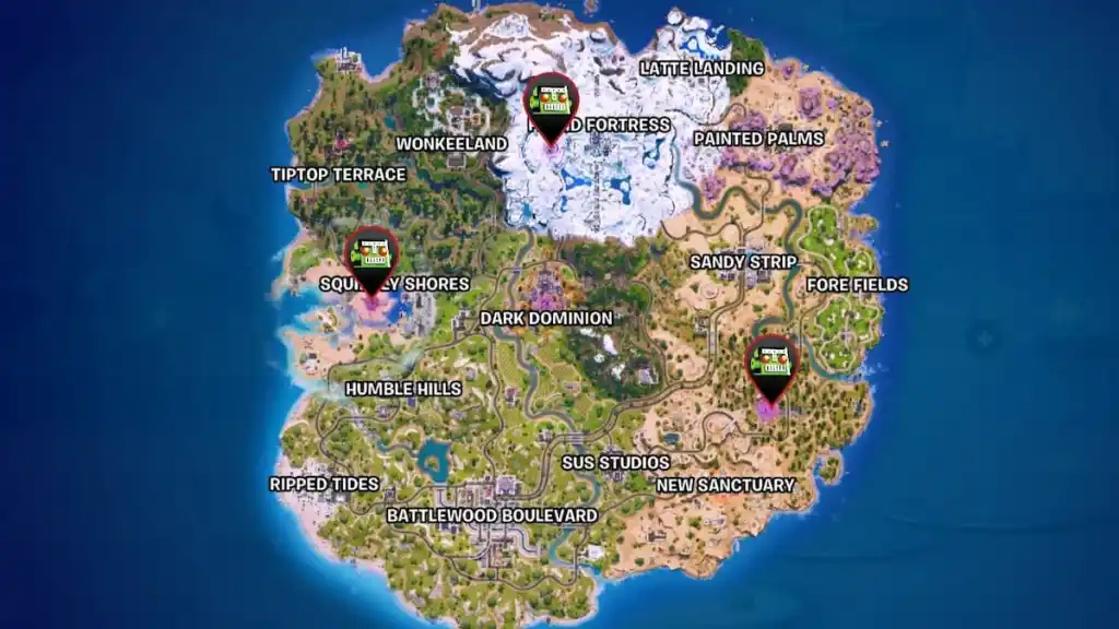 How to Visit Zero Point Shards for The Foundation | Fortnite C7 S2 6 zero point shard map locations in fortnite