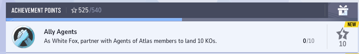 Marvel Rivals: Ally Agents — Partner Agents of Atlas for 10 KOs 6 Marvel Rivals Ally Agents achievement