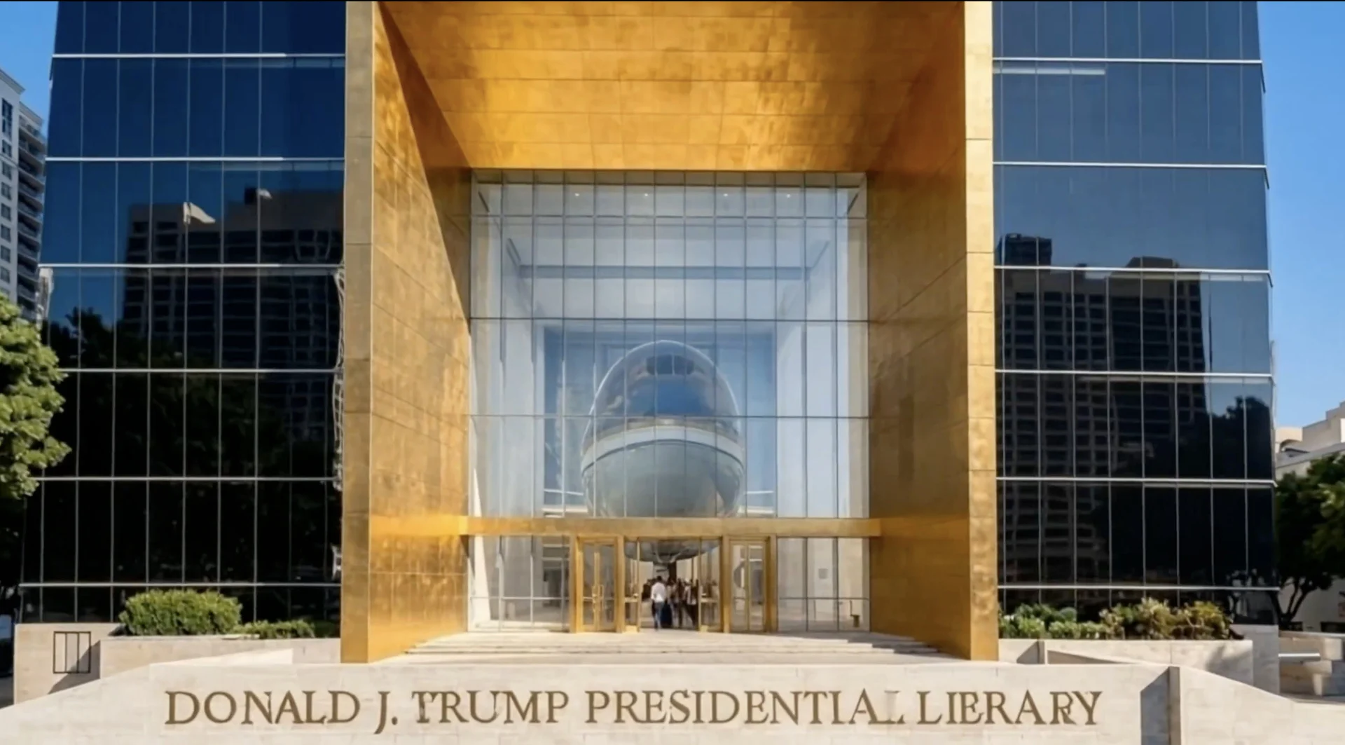 Trump’s Presidential Library Concept Art Is AI Slop 6 Donald J Trump Presidential Library