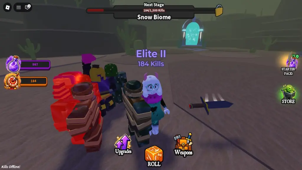 Untitled Melee RNG Codes: March 2026 List & Tips 6 In-game screenshot of Untitled Melee RNG.