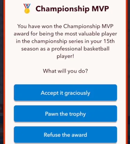 Win the MVP Award in BitLife: Complete Guide 6 MVP award in bitlife