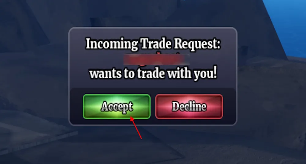 Sailor Piece Trading Guide: How to Trade & Full Values List 7 Accept trading request in Sailor Piece