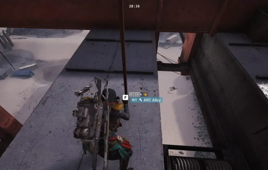 ARC Raiders: How to Complete Shoring Up Defenses Quickly 6 Repairing the crane in ARC Raiders