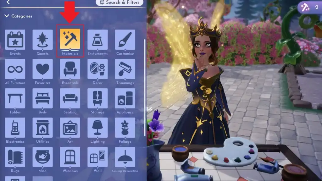 Disney Dreamlight Valley: What Are Refinement Items? 6 materials category marked in disney dreamlight valley