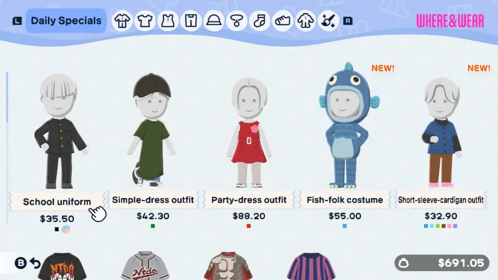 Tomodachi Life: Living the Dream — All Shop Refresh Times 6 Where & Wear daily specials in tomodachi life living the dream