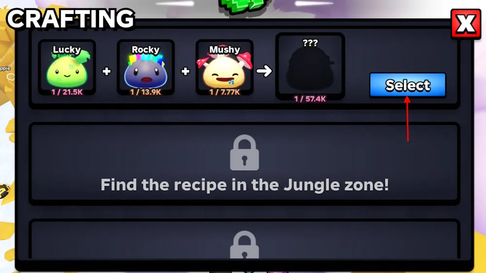 All Slime RNG Recipes & Locations — Complete Crafting Guide 19 Crafting recipes select option