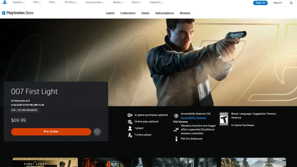 How to Preload 007: First Light on PC, PS5 & Xbox 8 007 First Light PlayStation Store