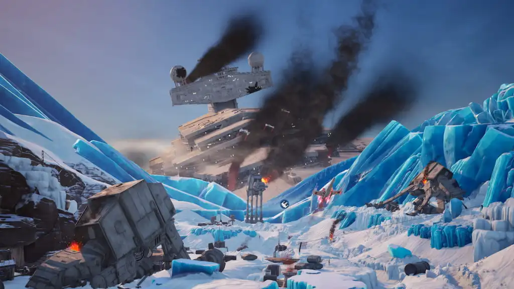 Complete Fortnite Star Wars: Unleash the Force Quests & Rewards 6 Massive crashed ship in fortnite star wars