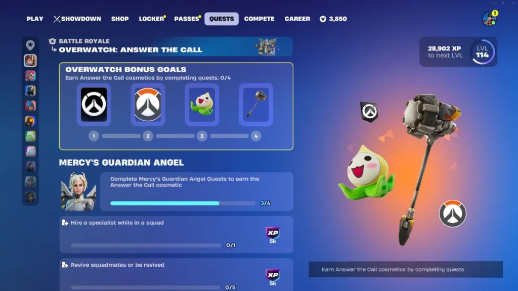 Fortnite Overwatch Quests: Rewards & How to Complete Them 6 Fortnite x Overwatch Quests