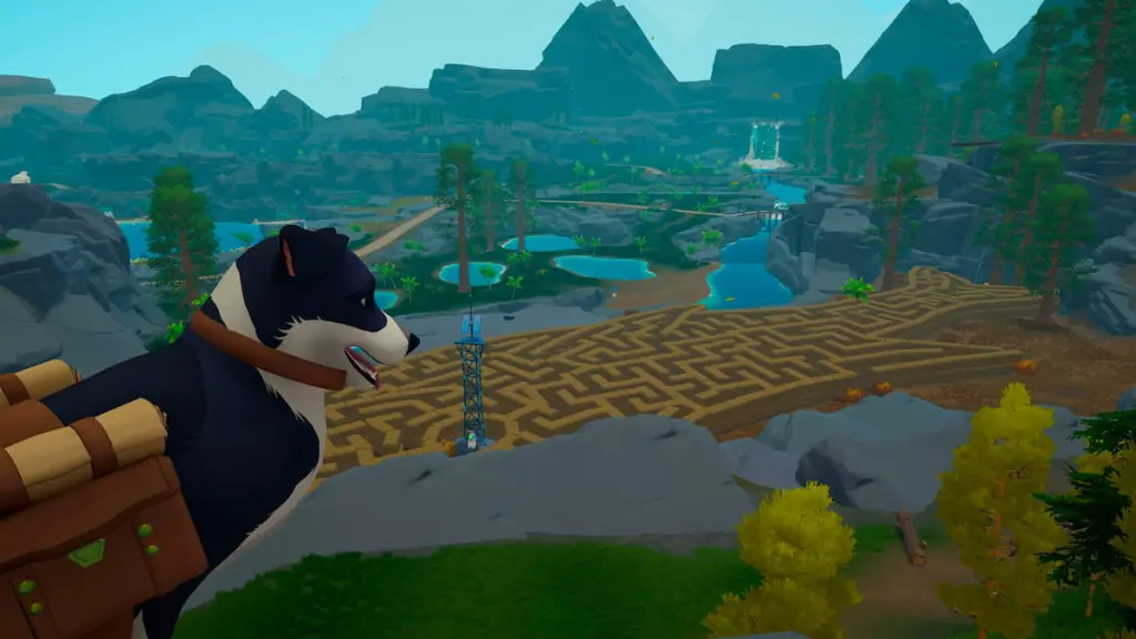How to Get a Dog in Outbound: Step-by-Step Guide 6 Dog looking out at maze landscape in outbound