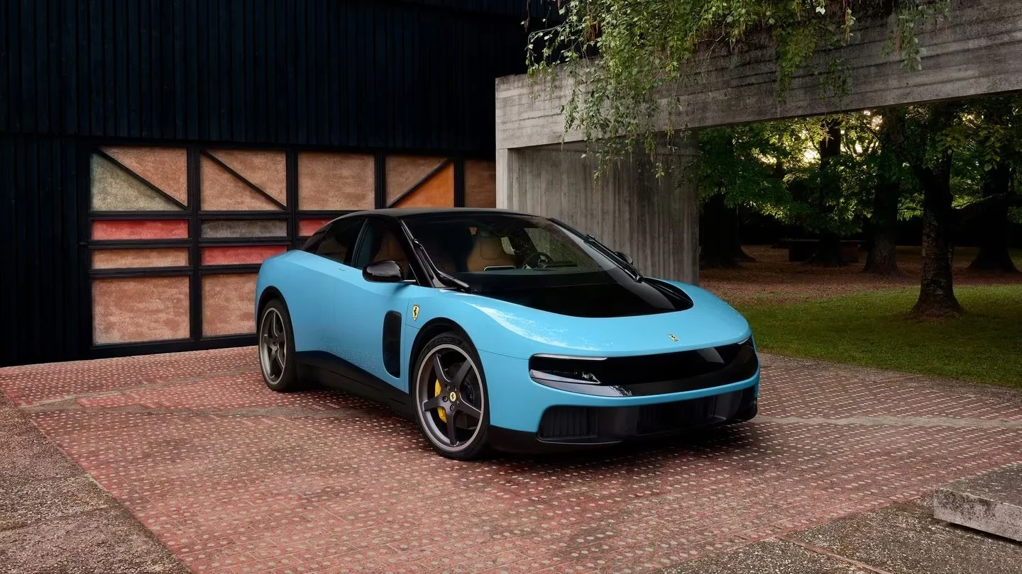 Jony Ive-Designed Ferrari EV Revealed: Sleek Apple-Like Design 6 Luce Driveway