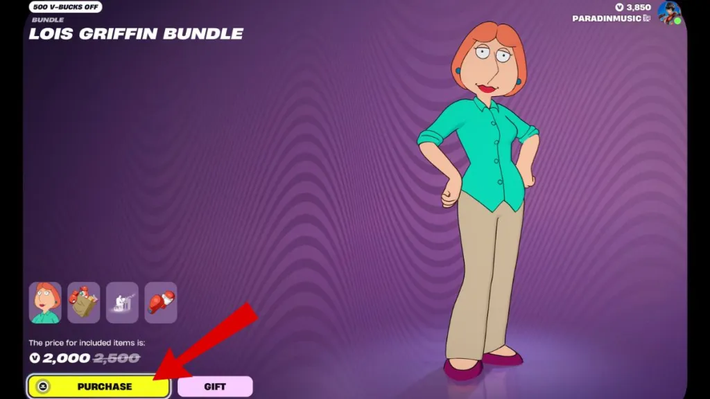 Lois Griffin Fortnite Skin: How to Get It (2026 Guide) 6 Fortnite Lois Griffin Bundle in the Item Shop