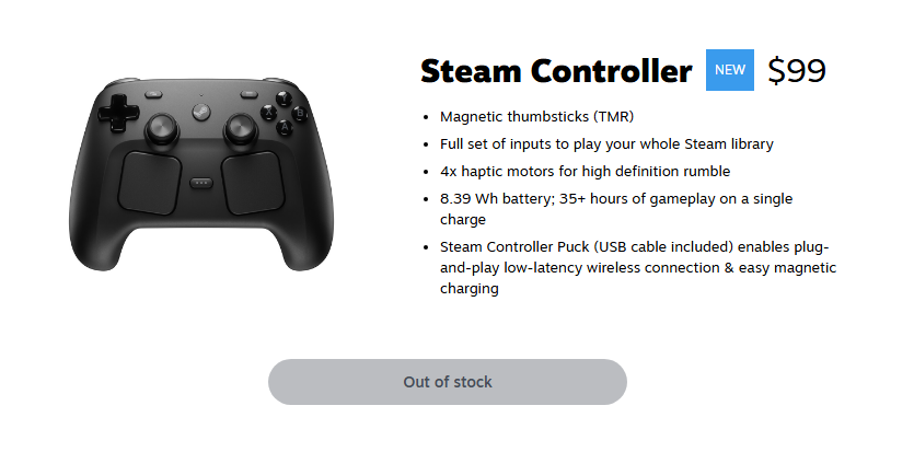Steam Controller Sold Out in Under an Hour Amid Server Issues 6 Steam Controller Sold Out in Under an Hour Amid Server Issues 1