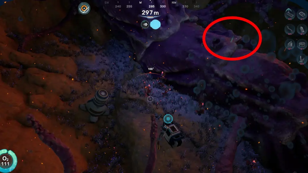 Subnautica 2: Tadpole Pens Investigation Guide 6 Subnautica 2 Tadpole Pens keycode databank on top of a cave tendril
