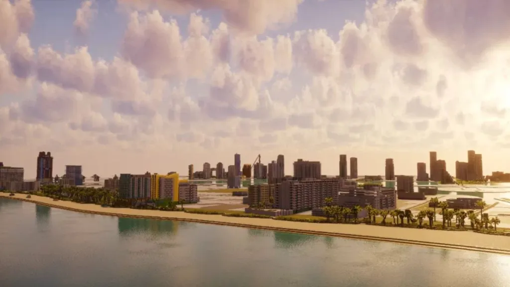 Vice City Minecraft Map: The Closest Thing to GTA 6 6 A Massive Vice City is Recreated in Minecraft