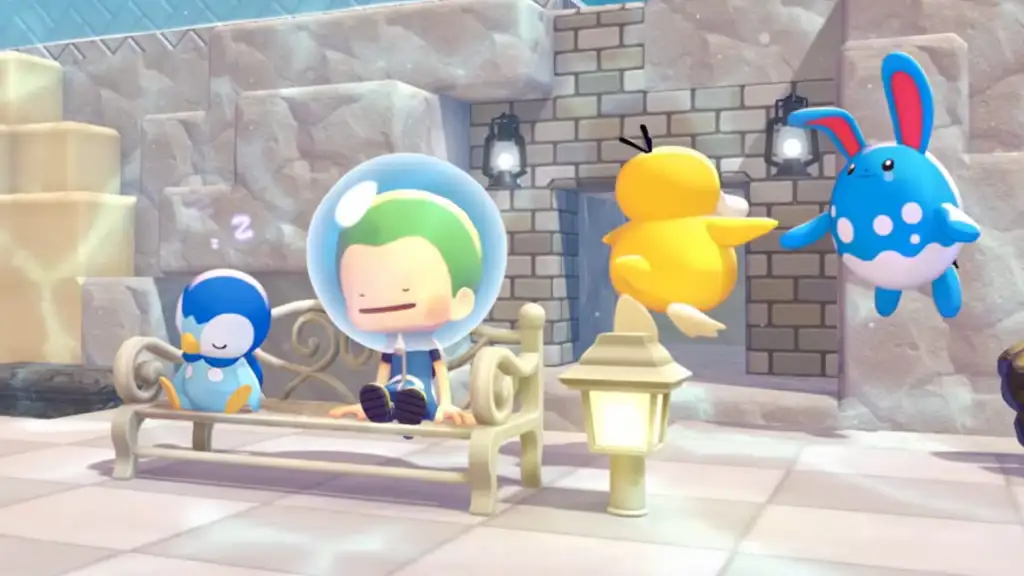 Pokopia Expansion Pass: Release Date & New Features 7 Player hanging out underwater in pokopia