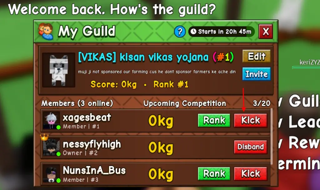 Grow a Garden 2 Guilds Guide: Best Guilds, Builds & Tips 12 Kick player from guild in Grow a Garden 2