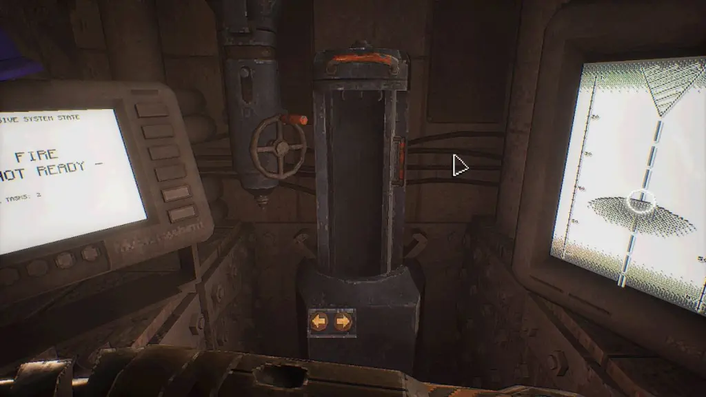 All MOLE Puzzles: Complete Solutions & How to Solve 10 Placing a torpedo into open slot with explosive target on the right and message reading FIRE NOT READY on the left