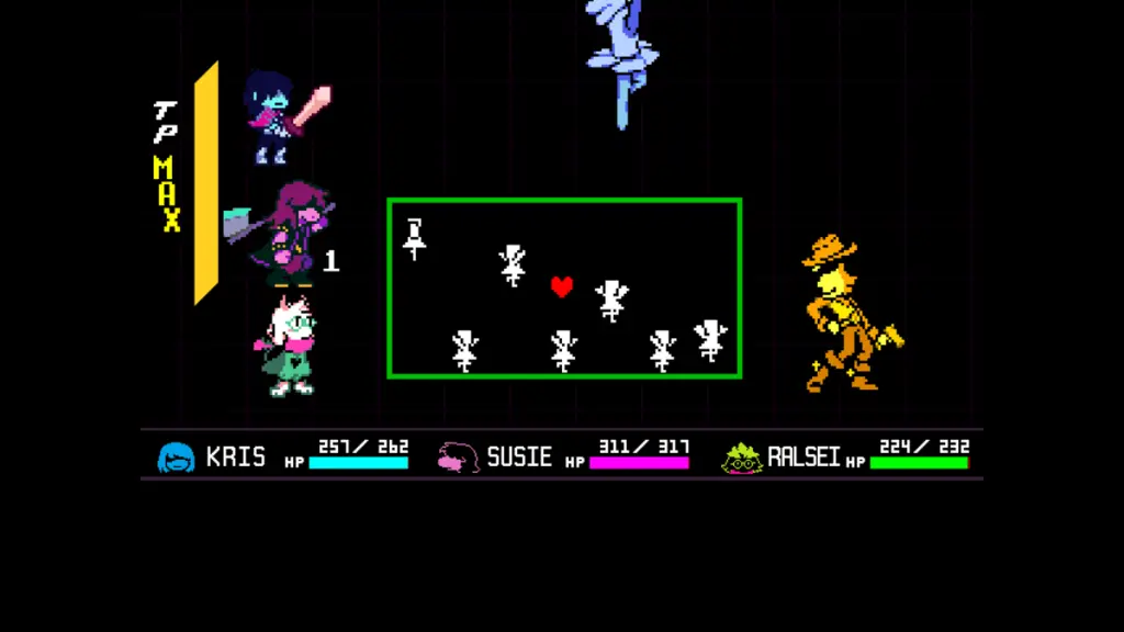 Deltarune Chapter 5: Yellow & Blue Boss Trial Answers 7 Yellow attacking the players