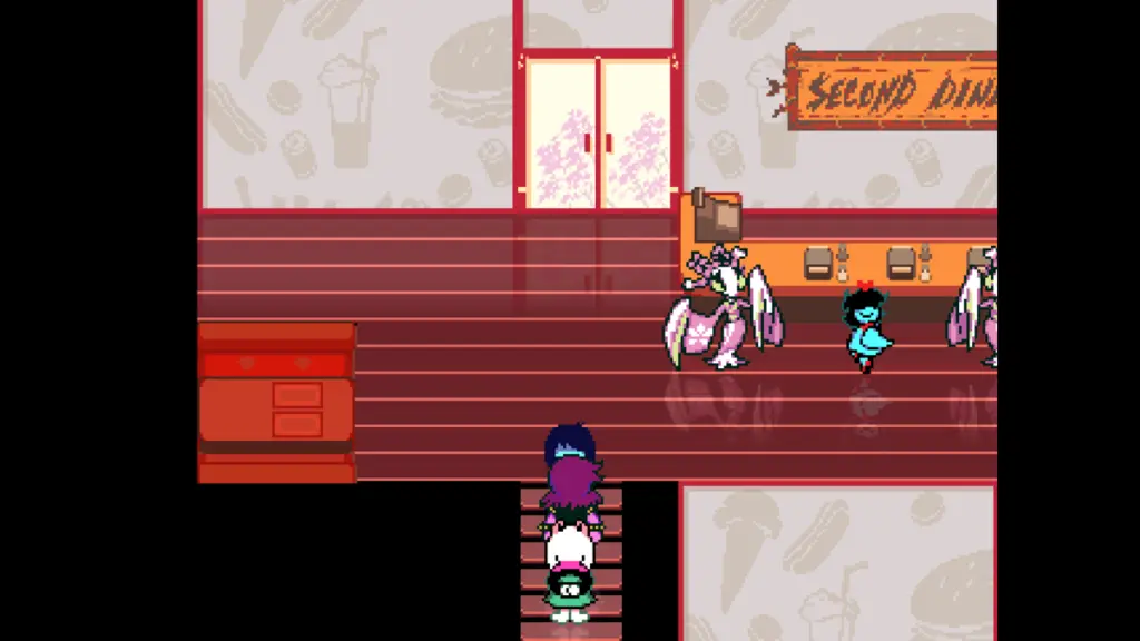 Deltarune Chapter 5: All Pink Coin Locations Guide 15 Stairs south of Second Diner
