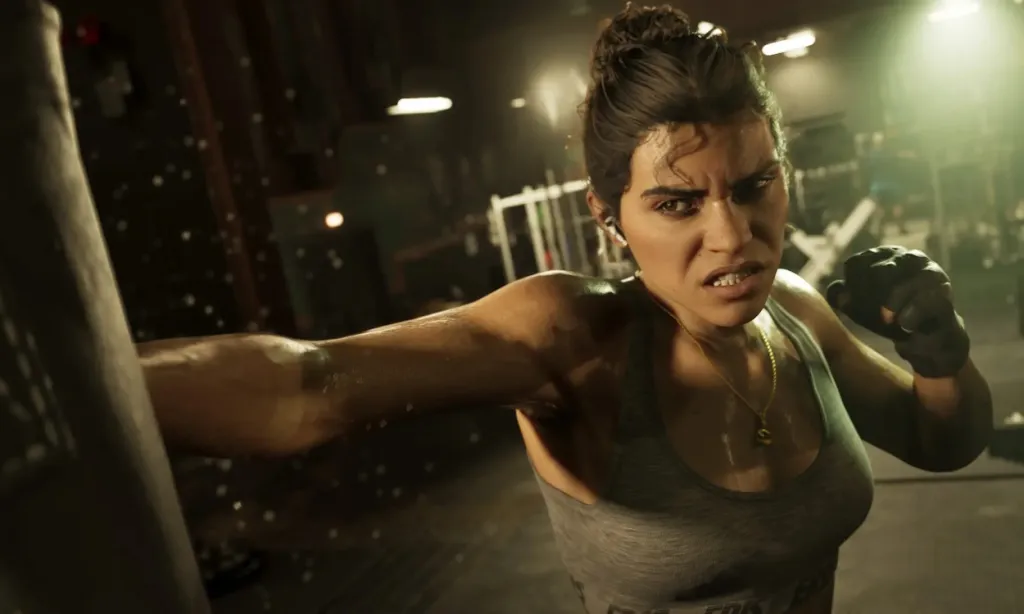 GTA 6: How Jason & Lucia’s Dual-Protagonist Switch Works 9 Lucia boxing in GTA 6