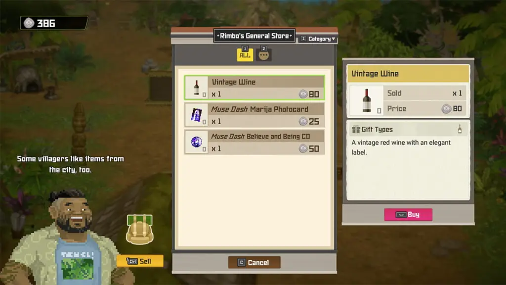 Dave the Diver: All Villager Favorite Items — Into the Jungle 6 Dave the Diver Rimbo's shop