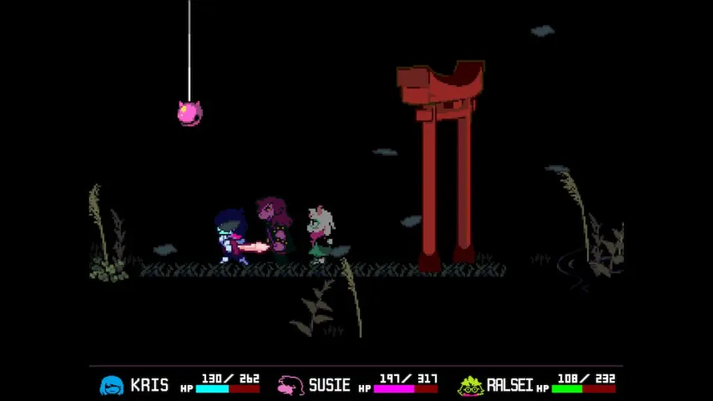 Deltarune Chapter 5: All Pink Coin Locations Guide 8 Pink Coin near the Shrine in Deltarune