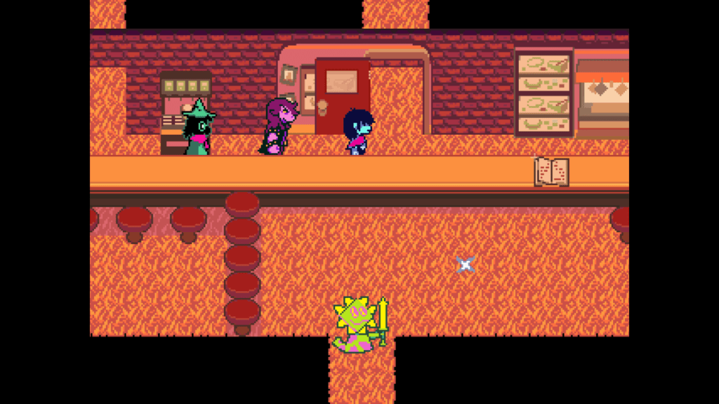 Deltarune Guide: Activate Mysterious Structure & Climb Vines 6 The door that leads to Aqua in Deltarune