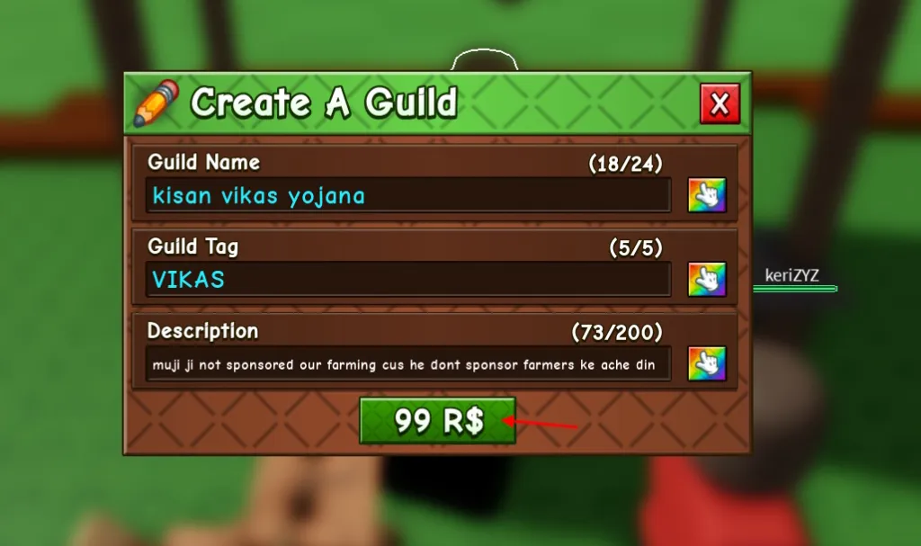 Grow a Garden 2 Guilds Guide: Best Guilds, Builds & Tips 6 Create guild in Grow a Garden 2