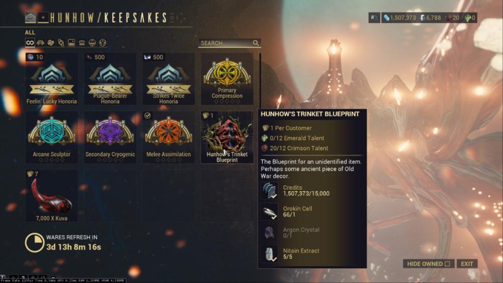 How to Get War Prime in Warframe: Drops, Relics & Tips 6 Hunhow's trinket in Warframe