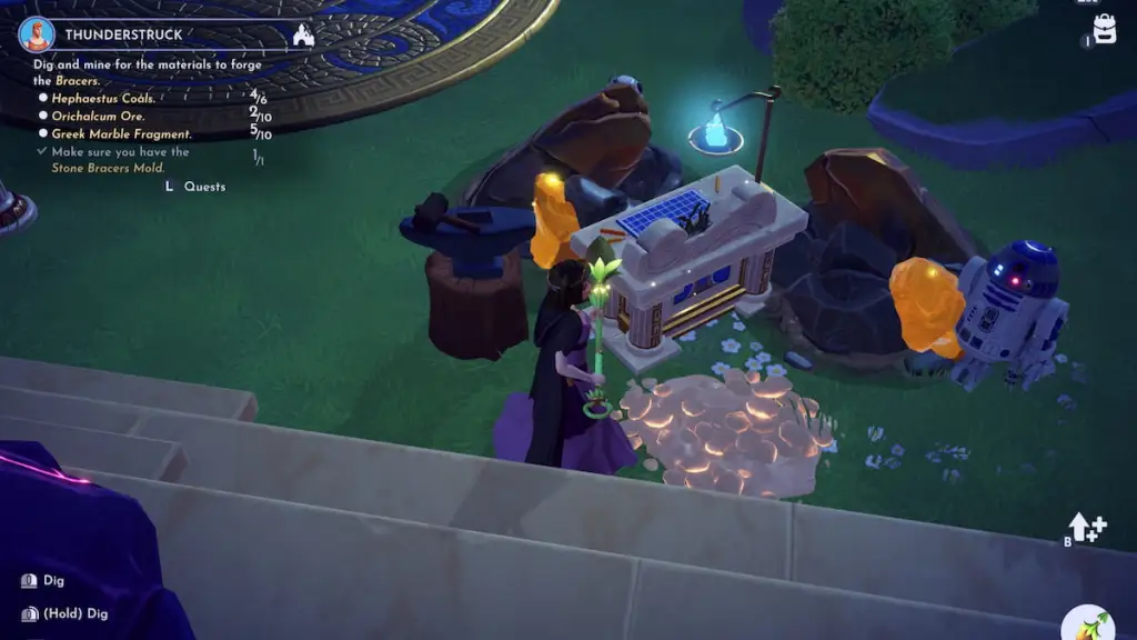 Thunderstruck Quest Walkthrough – Disney Dreamlight Valley 6 Coal spot in thunderstruck quest in disney dreamlight valley